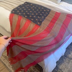 Free People American Flag Scarf